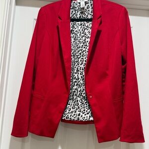 White House Black Market Vibrant Red Blazer
